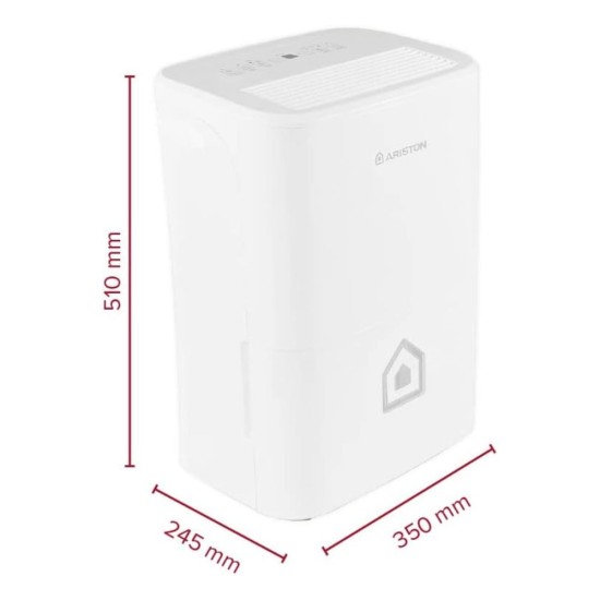 Влагоуловител Ariston Deos 16s Wi-Fi 430W, 16 л/ден, бял